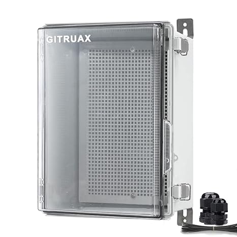 Waterproof Electrical Enclosure Box ip67 Outdoor Junction Box Plastic ABS and Project Box (Clear Cover,8.7"6.7"x4.4"T)