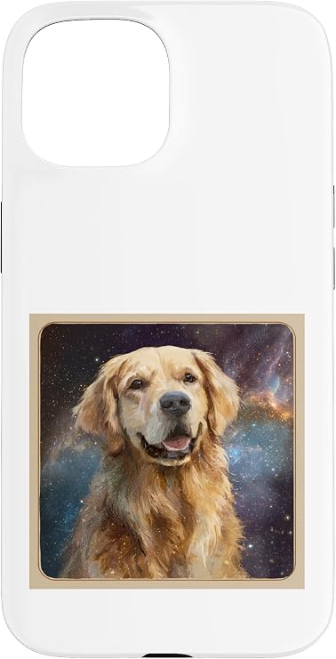 Golden Retriever Space Case for iPhone 15