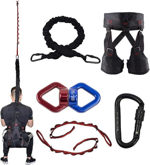 Pro Yoga Resistance Band - Heavy Duty Bungee Cord for Home Gym, Pilates & Agility Training (4 Weight Classes)