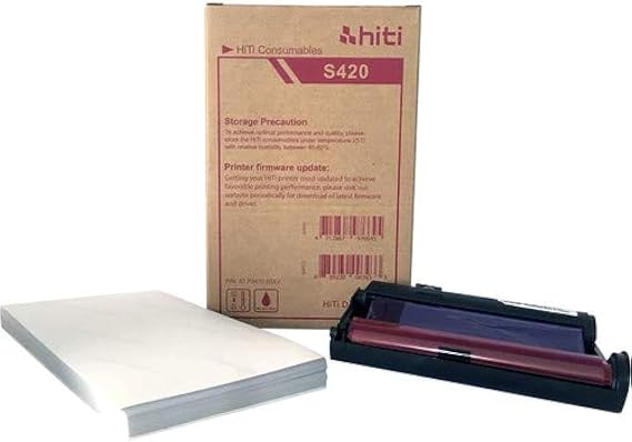 HiTi 4x6'' P-100 Media Print Kit for S420 Photo Printer (100 Prints) 87.P3414.06XT