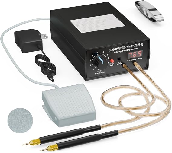 Hosyond 8000W Handheld Battery Spot Welder, Portable DIY Welding Machine, High-Power Spot Welder with Nickel Strip for 18650 Lithium Batteries