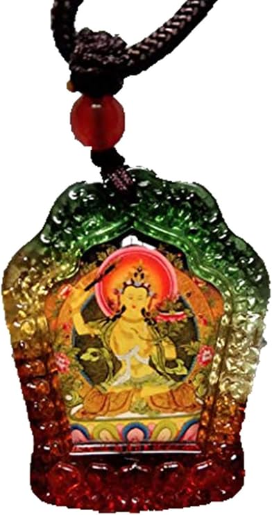 Fashion158 Auspicious the Bodhisattva Manjusri Buddha Crystal Pendant