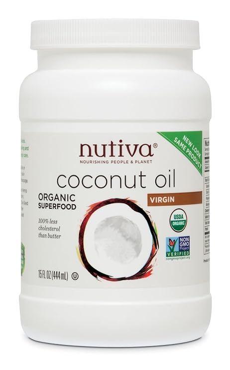 Nutiva Organic Virgin Coconut Oil,15 Ounce (Pack of 4)
