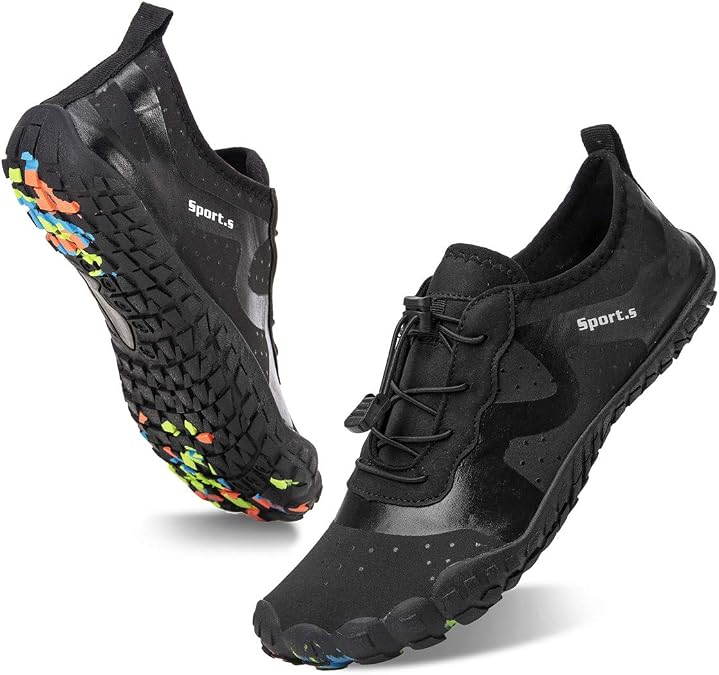Water Shoes for Men Barefoot Quick-Dry Aqua Sock Outdoor Athletic Sport Shoes for Kayaking, Boating, Hiking, Surfing, Walking