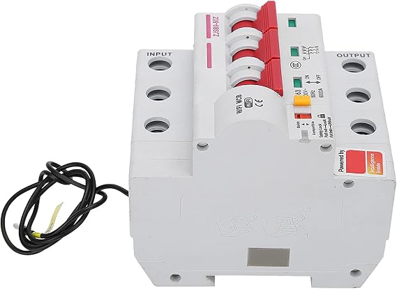 Smart Circuit Breaker, AC220V PA66-DSM Flame Retardant Shell Phone APP Remote Switch (3P 63A)