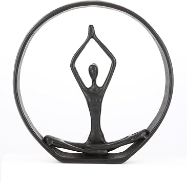Gift for Yoga, Yoga Figurines and Statues, Meditation Yoga Pose Statue,Yoga Sculpture, Yoga Decorations for Home, Bedroom Office,Gift for Yoga Lover