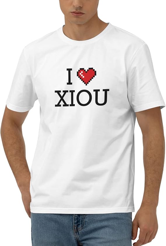 Funny T Shirt for Men I Love Xiou T Shirt Men's Funny T-Shirt (Color : Colour, Size : Large)