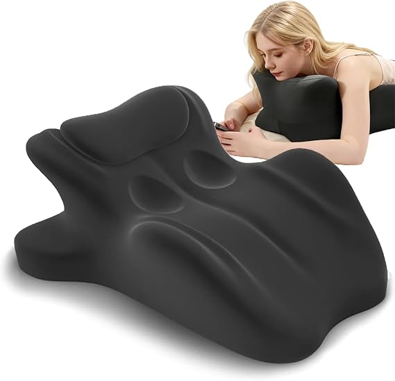 Vireon Sweet Spot Pillow, 27 Angle Perfect Position Ergonomic Contoured Support Pillow, Multi-Functional Memory Foam Lounger Cushion Back Support
