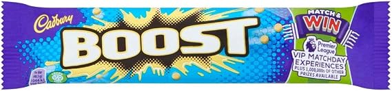 Cadbury Boost Chocolate Bar, Pack of 48 x 48.5 g