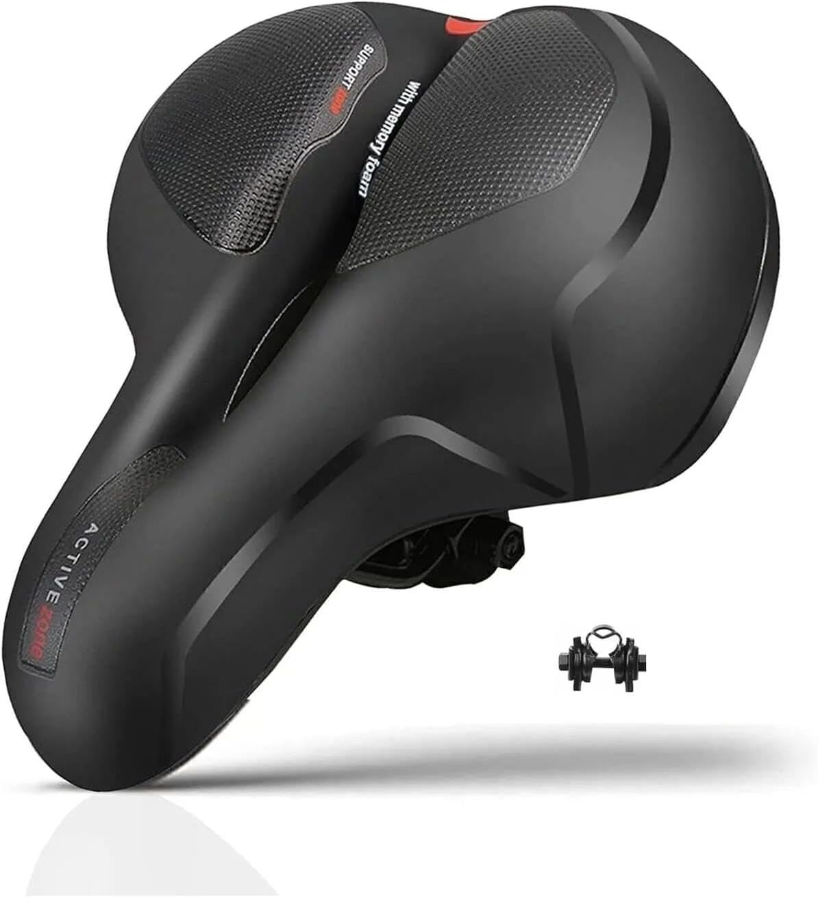 Bicycle Seat Saddle Airzone Air Duct Reflective Elastomer Spring Soft Texture Saddle