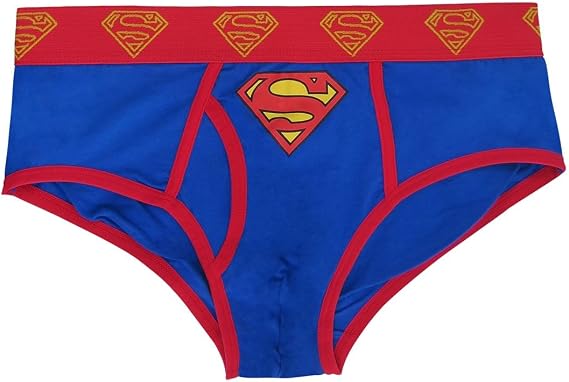 Superman Costume Logo Men's Underwear Briefs- XXLarge (44-46) Blue