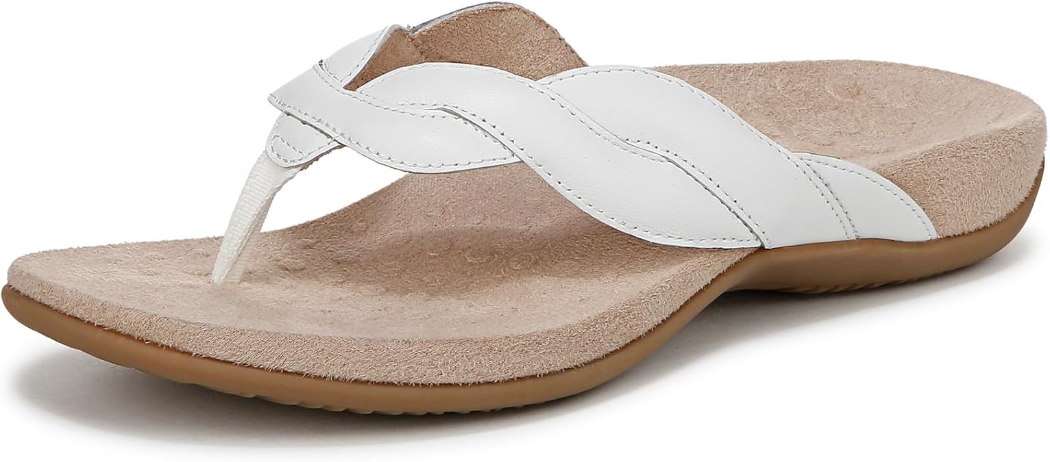 Vionic womens Bella Braid Thong Sandals