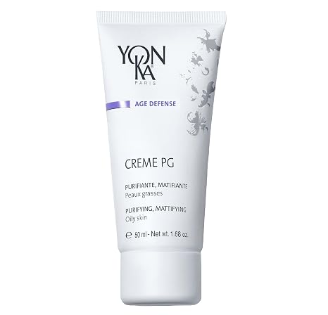 Age Defense Crème Yonka 50 ml - Mattifying Care for Acne Prone Oily Skin Cleanses Regulates Shine Refines Pores Soothes the Skin - Dermatologically Tested Effectiveness