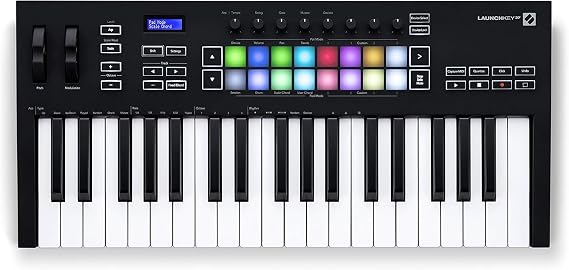 Novation Launchkey 37 [MK3] MIDI Keyboard Controller — Seamless Ableton Live Integration. Chord Mode, Scale Mode, and Arpeggiator. All the software you need for Music Production.