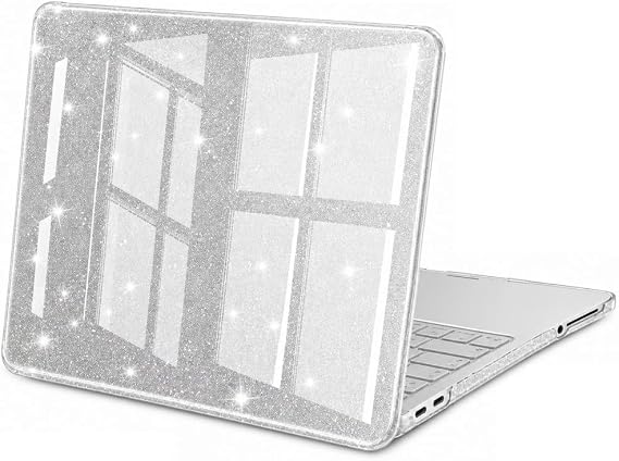 UnDePlus Macbook Neo 13inç A18 Pro A3404 ile uyumlu Kılıf Simli Ön Arka Kapak Renksiz