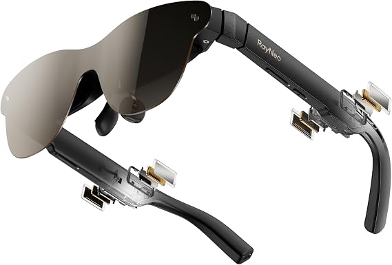 RayNeo Air 3s Pro AR/XR Glasses 201" 1200 Nits 120Hz HueView 2.0 Display | 120Hz Smooth Visuals, 1200 Nits Brightness, Gaming Optimized, iPhone 17/16/15, Android, Mac, Switch 2, PS5, Steam Deck
