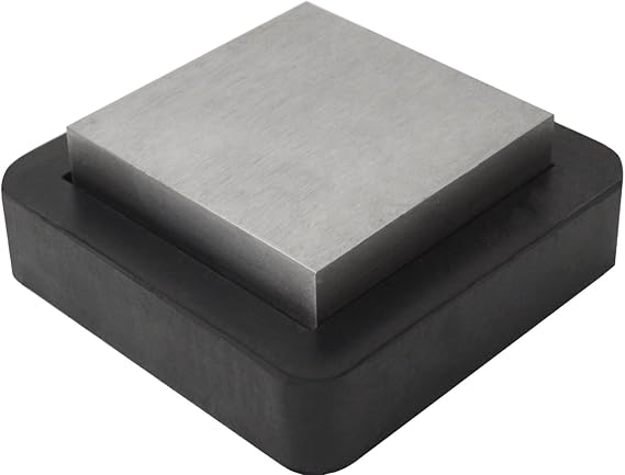 Combination 3" Steel and 4" Rubber Bench Block Jewelry Repair Making Metal Wire Forming Stamping Flattening Work Surface Tool