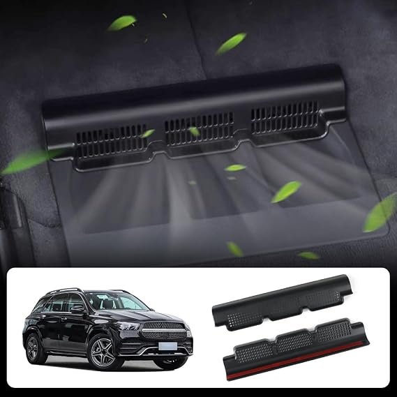 Car Under Seat Air Outlet Protection Cover for Mercedes Benz GLE-Class 2020-2026 & GLS-Class 2020-2026 Auto Interior Accessories Backseat Vent Conditioner Intake Flow Inlet Grille Protector Set