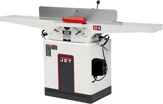 JET 8-Inch Jointer, Straight Knife, 2 HP, 230V 1Ph (JWJ-8CS)