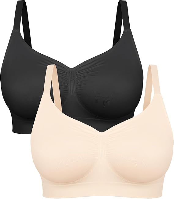 FeelinGirl Seamless Support Bralettes for Women No Underwire Everyday Bras