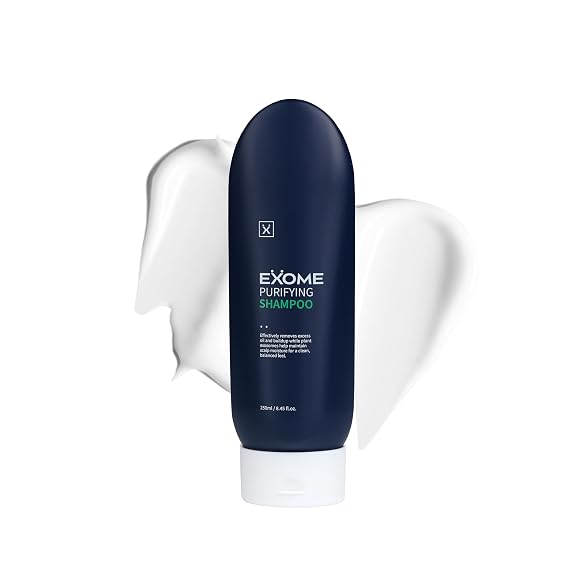 EXOME Scalp Shampoo for Hair Growth Exosome Technology Advanced Stem Cell Clarifying Shampoo with Edelweiss and Ginseng, Korean Scalp Care, Sulfate Free, 8.45 fl oz (250ml)