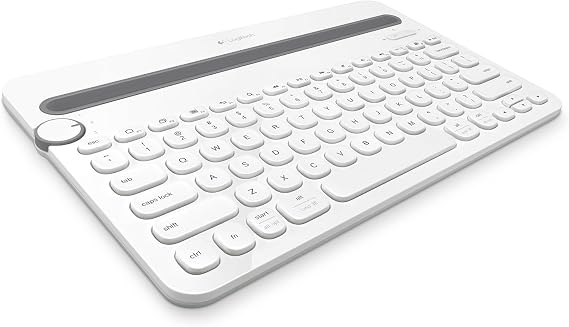 Logitech Bluetooth Multi-Device Keyboard K480 White for Windows and Mac Computers, Android and iOS Tablets and Smartphones