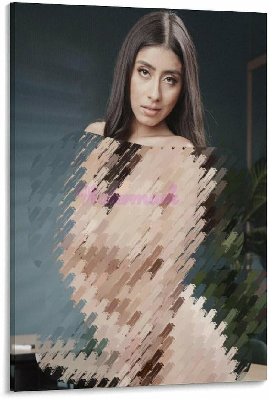 Adult Actress Violet Myers Sexy with Big Butts, Naked Aesthetic Poster 19 Canvas Painting Wall Art Poster for Bedroom Living Room Decor 08x12inch20x30cm Frame-style