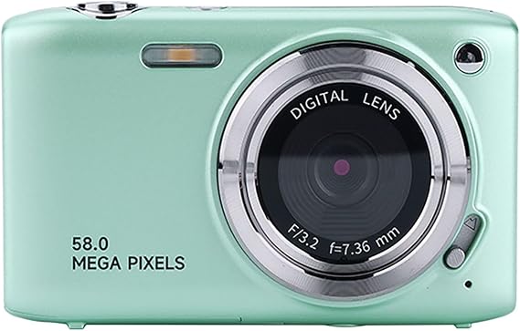 Digital Camera, Small, 4K, Dustproof, Cute, 58 Megapixels, Lightweight, 2.88 Inches, 16x Zoom, 4k Recording, Portable, Kids Camera, High Magnification, Image Stabilization, Autofocus, Dustproof,
