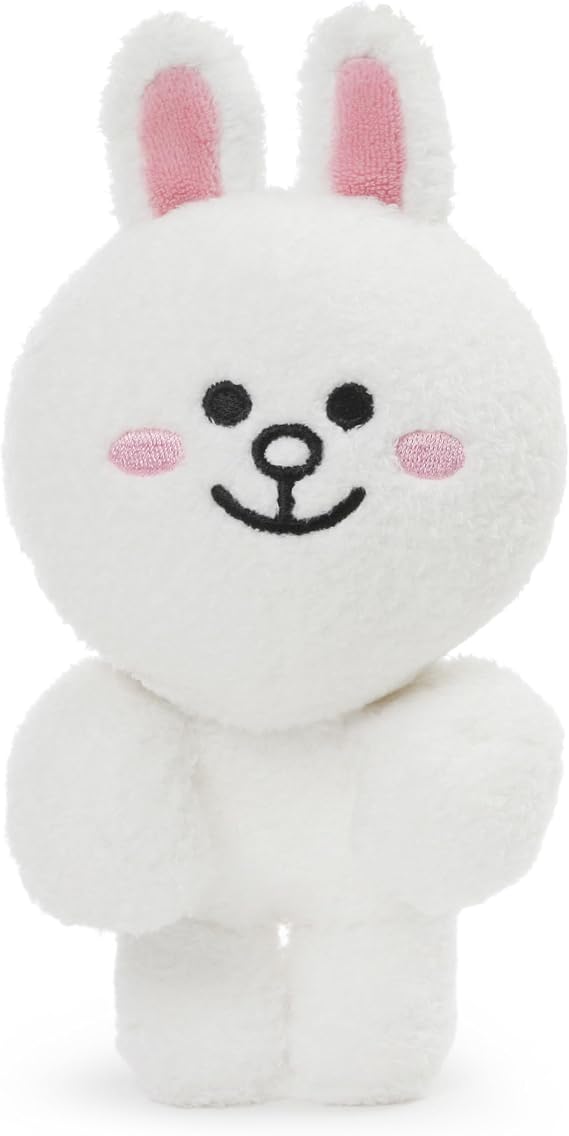 GUND LINE Friends Cony Dangler Hanging Plush Stuffed Animal Rabbit, White, 6"