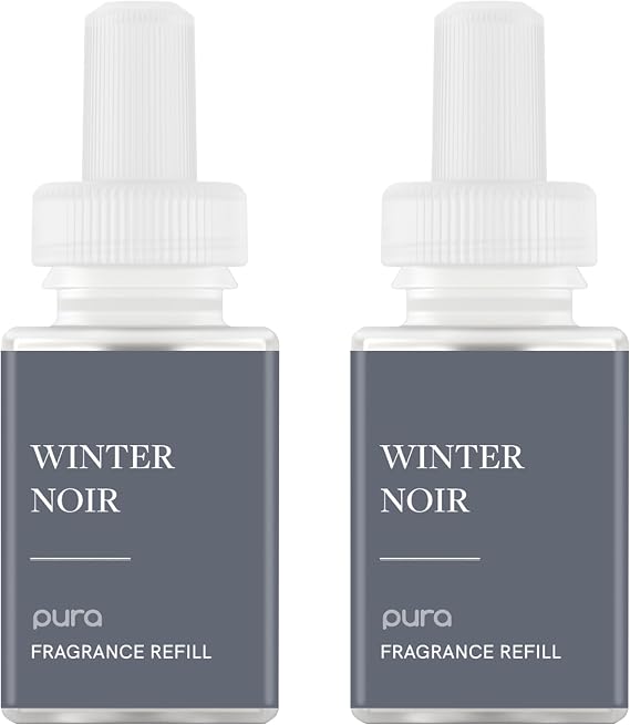 Pura Home Diffuser Refill, 2 Pack, Winter Noir