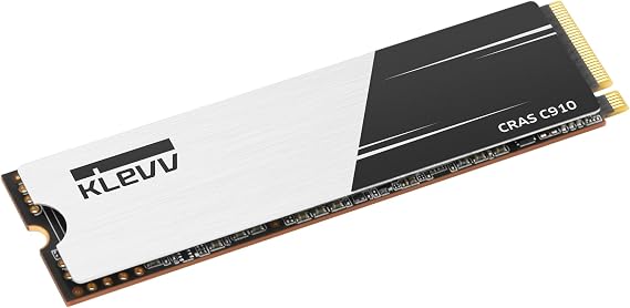 KLEVV CRAS C910 500GB M.2 2280 NVMe PCIe Gen4x4 Laptop & Desktop Internal SSD Heatsink Included, up to 5000MB/s (K500GM2SP0-C91)