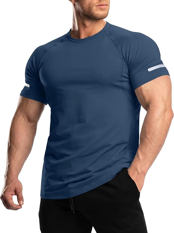 Comdecevis Men's Workout Performance Shirts