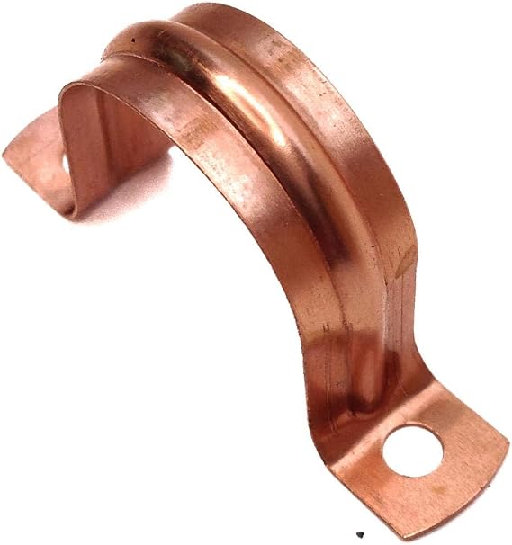 15mm Copper Pipe Clips - Pack of 10