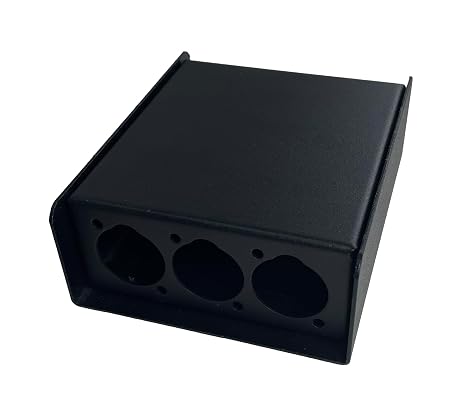 PROCRAFT PB2-1X3X-BK Steel Project Box w/4 "D Punches