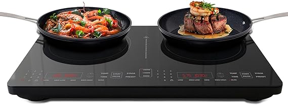 Nuwave Double Pro Cooktop Induction Countertop Burner, Portable, 50F-575F