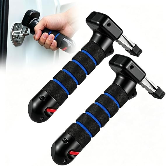 2PCS Car Door Handle, Universal Grab Handle for Entry and Exit | Portable design with a comfortable grip, suitable for compatible door latches and convenient vehicle use