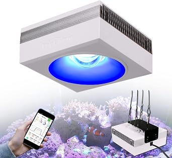 PopBloom RL90 WiFi LED Aquarium Light Marine Aquarium LED Fish Tank Lamp Lighting Saltwater Reef Aquarium Light for Coral SPS/LPS (WiFi Light, with Hang Kit)