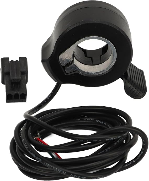 Thumb Throttle Speed Control, 22mm 7/8inch Universal E-Bike Thumb Throttle, 12V-72V Universal Controller for 130X E-Bike Electric Scooters, 3 Wires Finger Throttle Accelerator