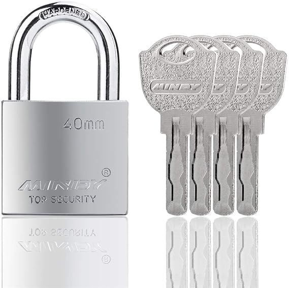 40mm Heavy Duty Waterproof Padlock with 4 Keys