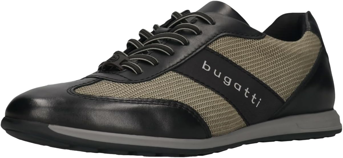 bugatti Men's Business Shoes Men's Lace-Up Interchangeable Footbed