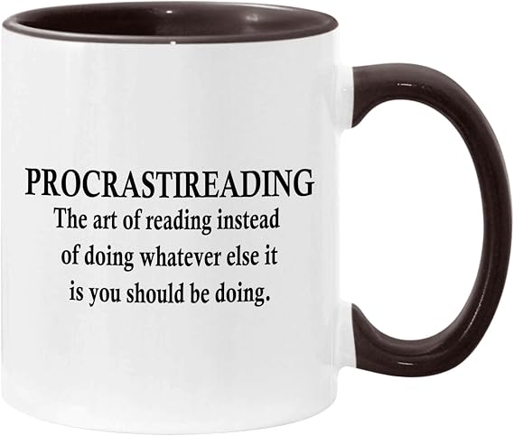 Procrastireading Cup 11oz Accent Mug