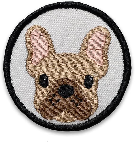 K9 Sport Sack Dog Patch for Dog Carrier Backpack (Frenchie - White)