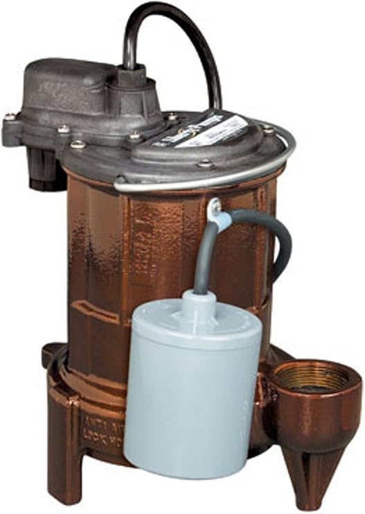 Liberty Pumps 253 1/3-Horse Power 1-1/2-Inch Discharge 250-Series Cast Iron Automatic Submersible Sump/Effluent Pump
