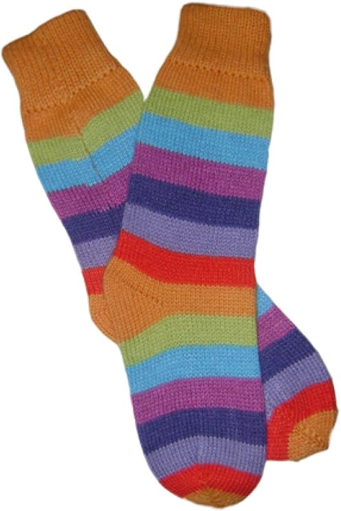Gamboa Alpaca Socks for Men and Women Wool Striped Socks Fun Socks Winter Warm
