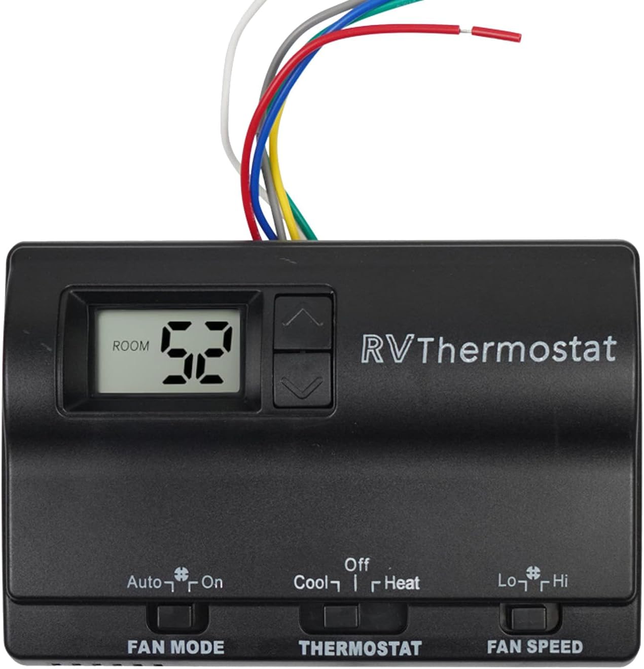 BRGD RV Digital Thermostat 83303862, Replacement HeatCool T-Stat for Coleman Mach Air Conditioner, Replace No Display Wall Thermostat with Detailed Wiring Instructions