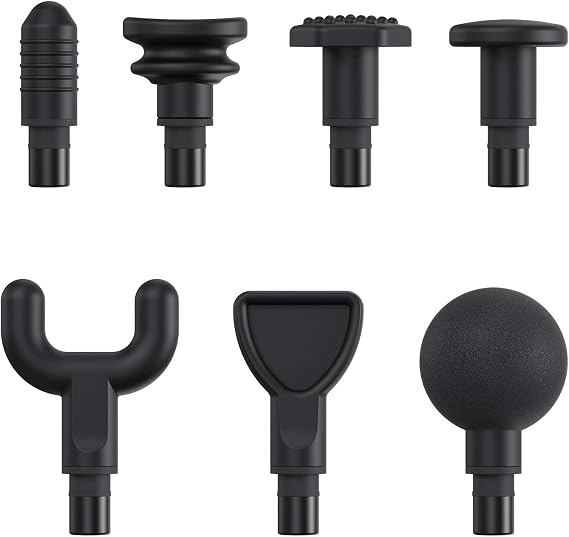 Mebak 3 Massage Gun Heads - Replaceable 7 Different Attachment Heads Set, Original