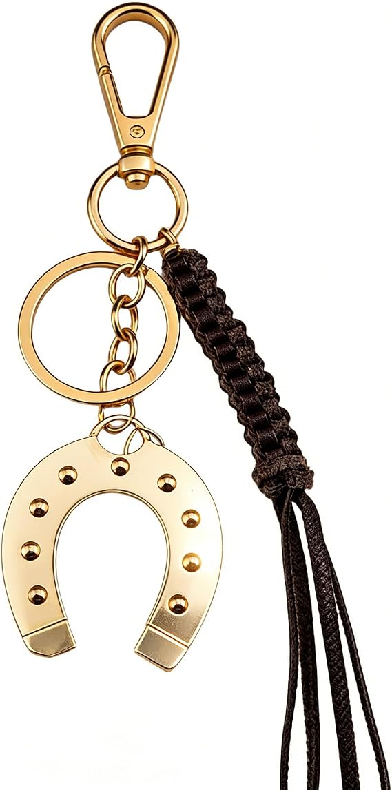Horse Bag Charms Western Keychain Horse Gifts for Women Girls | Western Bag Charms Equestrian Gifts for Horse Lovers Horseshoe Keychain Horseshoe Charm for Women