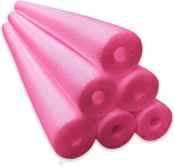 Oodles of Noodles Premium Jumbo XL Pool Swim Noodles - 6 Pack - Approx. 55 inch x 3.5 inch Hollow Core Pool Noodles Foam Tube - Durable for Heavy Duty Swimming, Water Aerobics, Crafts, DIY Projects