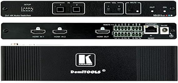 Kramer Accessories Brand Model VS-211XS 2X1 4K HDR HDMI Auto Switch