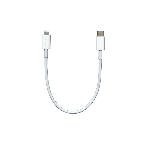 Short USB C to Lightning Cable 8inch Apple MFI Certified Fast Charging Cord with Power Delivery for iPhone 13/12 Pro/Pro Max, iPad Air, AirPods Pro (1 Pack White)